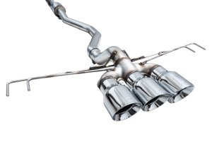 Honda Civic Type R Performance Exhaust - AWE Tuning - Cat-Back Track Edition - Chrome Silver - 2023+